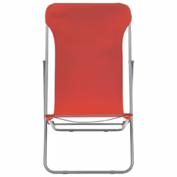 VidaXL 44360 chaise d'extérieur Terrace Oxford, Polyvinyl chloride (PVC), Acier Rouge