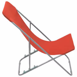 VidaXL 44360 chaise d'extérieur Terrace Oxford, Polyvinyl chloride (PVC), Acier Rouge - Vue supplémentaire 4