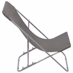 VidaXL 44361 chaise d'extérieur Terrace Oxford, Polyvinyl chloride (PVC), Acier Gris - Vue supplémentaire 4