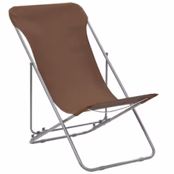 VidaXL 44362 chaise d'extérieur Terrace Oxford, Polyvinyl chloride (PVC), Acier Marron