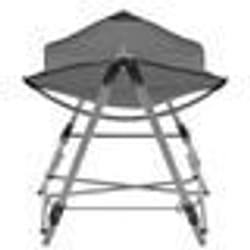 vidaXL Hamac avec support pliable Gris
