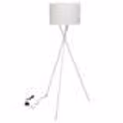 vidaXL Lampadaire avec support Blanc 139 cm - TU