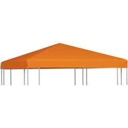 Toile supérieure de belvédère 310 g / m² 3 x 3 m Orange Vidaxl