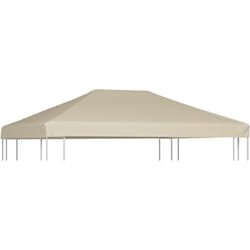 Vidaxl - Couverture de dessus de belvédère 310 g / m² 4x3 m Beige