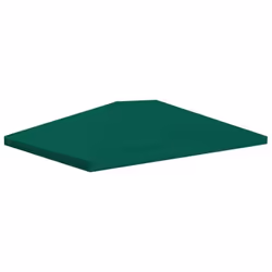 vidaXL Toile supérieure de belvédère 310 g / m² 4 x 3 m Vert - TU
