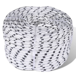 vidaXL Corde de bateau tressée Polyester 10 mm 250 m Blanc - TU