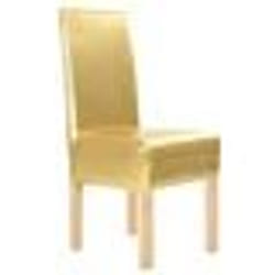 vidaXL Housses extensibles de chaise droite 6 pcs Doré