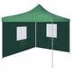 vidaXL Tente pliable avec 2 parois 3 x 3 m Vert - TU