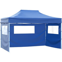 Vidaxl - Tente pliable avec 3 parois 3 x 4,5 m Bleu
