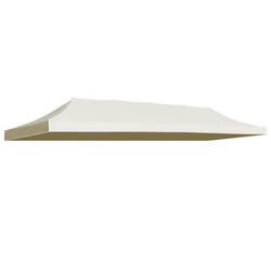 vidaXL Toit de tente de réception 3 x 6 m Crème - TU