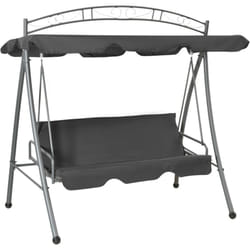Vidaxl - Balancelle convertible à auvent Anthracite 198x120x205 cm Acier