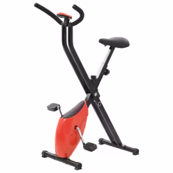 VidaXL 91693, Vélo vertical, Magnétique, 100 kg, Manuel, Calories, Distance, Rythme cardiaque, Vitesse, Temps, Noir, Rouge