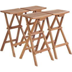 Vidaxl - Tabourets de bar pliables lot de 4 Bois de teck massif