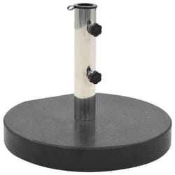 vidaXL Socle de parasol Granite 28,5 kg Rond Noir - TU