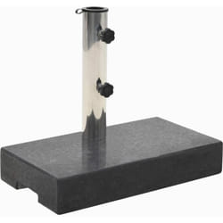 Socle de parasol rectangulaire Granite 25 kg Noir Vidaxl