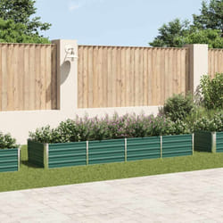 Vidaxl - Lit surélevé de jardin Acier galvanisé 320x80x45 cm Vert