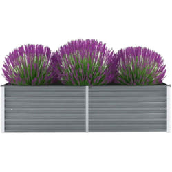 Vidaxl - Lit surélevé de jardin Acier galvanisé 160x40x45 cm Gris
