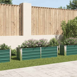 Vidaxl - Lit surélevé de jardin Acier galvanisé 160x40x45 cm Vert