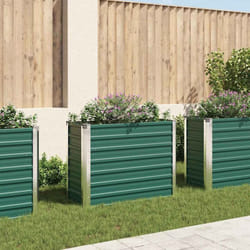 Vidaxl - Lit surélevé de jardin Acier galvanisé 100x40x77 cm Vert