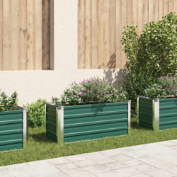 Vidaxl - Lit surélevé de jardin Acier galvanisé 100x40x45 cm Vert