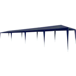 vidaXL Tente de réception 3x12 m PE Bleu - TU