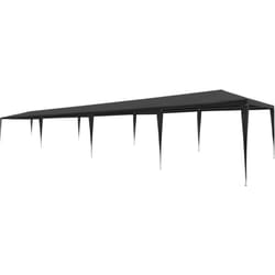 vidaXL Tente de réception 3x12 m PE Anthracite