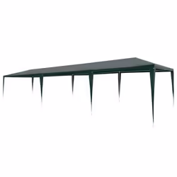 vidaXL Tente de réception 3x9 m PE Vert - TU
