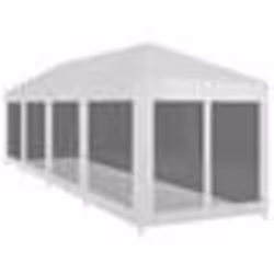 vidaXL Tente de réception avec 10 parois en maille 12 x 3 m - TU