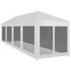 vidaXL Tente de réception avec 10 parois en maille 12 x 3 m - TU
