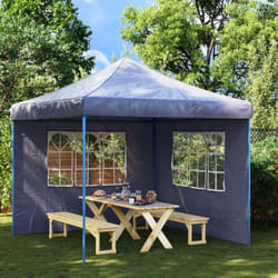 Vidaxl - Paroi de tente de réception 2 pcs avec fenêtre pe Bleu