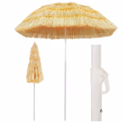 Donnez à votre espace de vie extérieur une touche de style hawaïen avec notre parasol de plage, tout en créant de l'ombre et  ...
