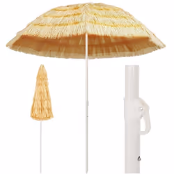Donnez à votre espace de vie extérieur une touche de style hawaïen avec notre parasol de plage, tout en créant de l'ombre et ...