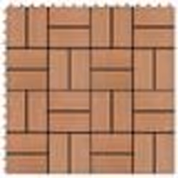 vidaXL Carreau de terrasse 11 pcs WPC 30 x 30 cm 1 m² Marron