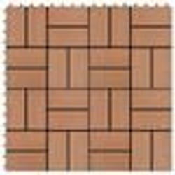 vidaXL Carreau de terrasse 11 pcs WPC 30 x 30 cm 1 m² Marron