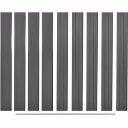 Nos panneaux de clôture avec 1 barre finale d'aluminium sont un remplacement pour les ensembles de panneaux de clôture. Ils p ...