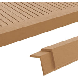 Vidaxl - Cornière de terrasse 5 pcs wpc 170 cm Couleur teck