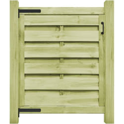 Portillon Bois de pin imprégné 100x100 cm Vert Vidaxl