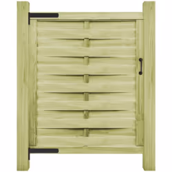 Notre portillon en bois solide dégage un charme rustique et sera un point d'entrée idéal pour la clôture de votre jardin ou p ...