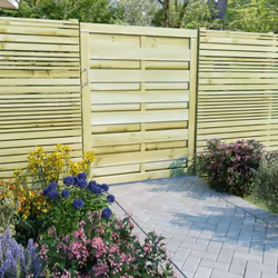 Le portillon en bois solide dégage un charme rustique et sera un point d'entrée idéal pour la clôture de votre jardin ou pati ...