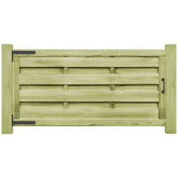Vidaxl - Portillons 2 pcs Bois de pin imprégné 150x75 cm Vert