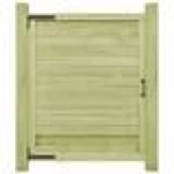 vidaXL Portail de jardin Bois de pin imprégné 125x100 cm - TU