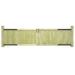 Vidaxl - Portillons de jardin 2 pcs Bois de pin imprégné 300x75 cm