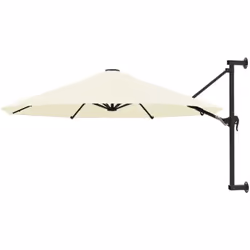 Cet élégant parasol mural est parfait pour créer de l'ombre et vous protéger des rayons UV nocifs du soleil. Fabriquée en pol ...