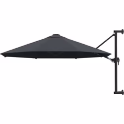 Cet élégant parasol mural est parfait pour créer de l'ombre et vous protéger des rayons UV nocifs du soleil. Fabriquée en pol ...