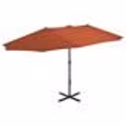 vidaXL Parasol d'extérieur avec poteau en aluminium terre cuite - TU