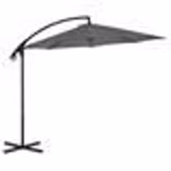 vidaXL Parasol de jardin en porte-à-feux avec mât en acier anthracite - TU