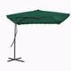 vidaXL Parasol d'extérieur avec mât en acier 250x250 cm vert - TU