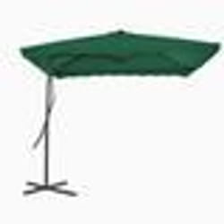 vidaXL Parasol d'extérieur avec mât en acier 250x250 cm vert - TU