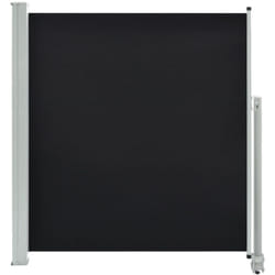 Auvent latéral rétractable de patio 140 x 300 cm Noir