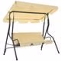 vidaXL Balancelle de jardin Blanc crème 170 x 110 x 153 cm - TU